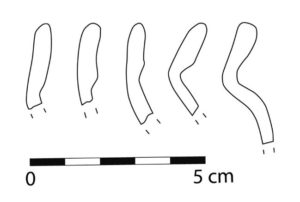 Obr. 3 Profily okrajov nádob zistených počas obhliadky KPÚ Žilina (kreslil: M. Furman).