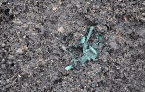 Obr. 3 Nálezová situácia miniatúry dvojramenného čakana (foto: M. Furman).